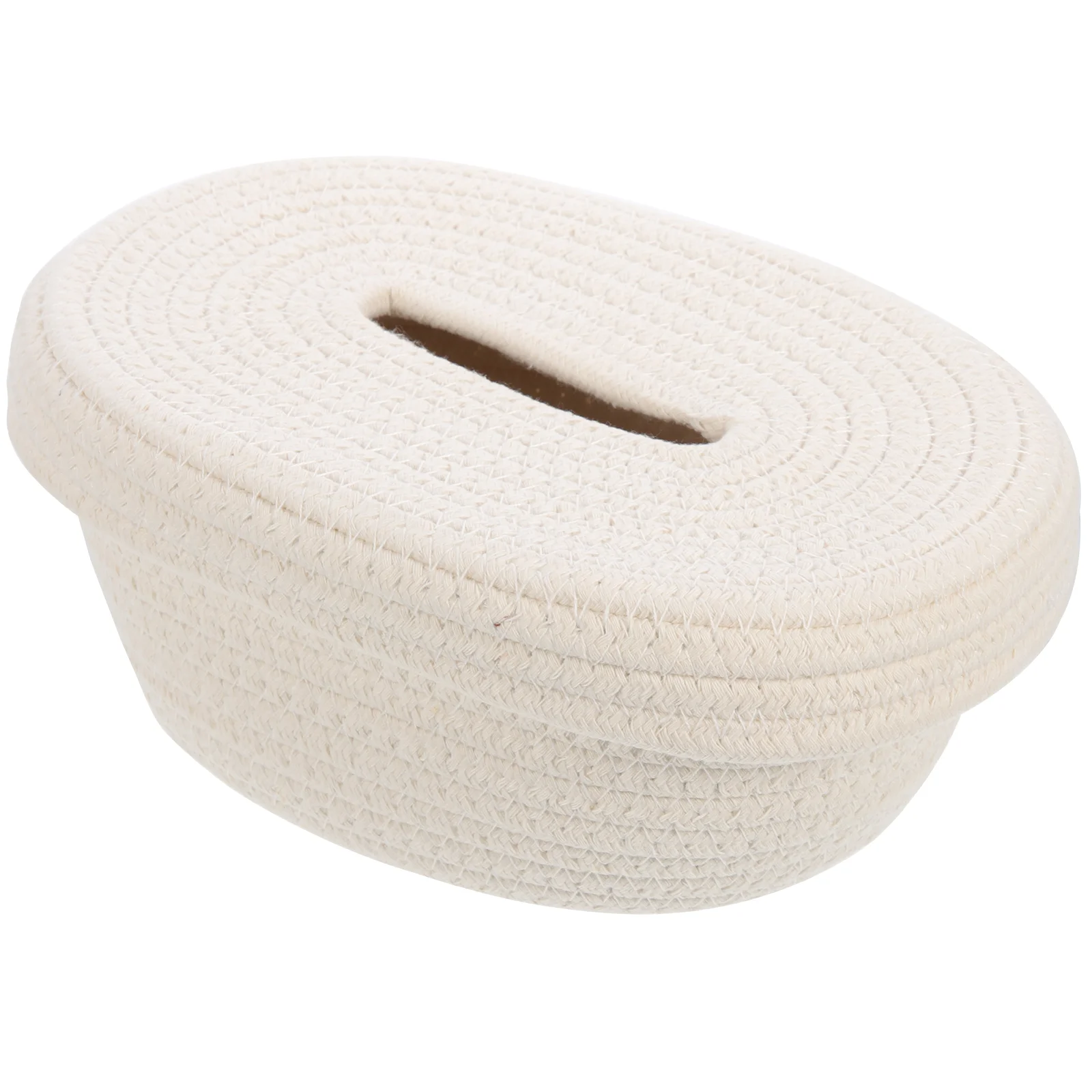 

Rope Drawer Box Facial Tissue Holder Tabletop Decor Cotton Napkin Storage Case Desk