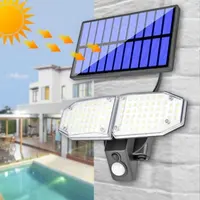 Solar Outdoor Light Motion Sensor Waterproof Bright Wall Street Lamp For Garden Yard Path Garage Stairs Porch 1