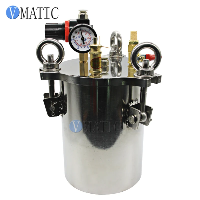 Free Shipping Stainless Steel Pneumatic Pressure Tank Air Reservoir 10 L