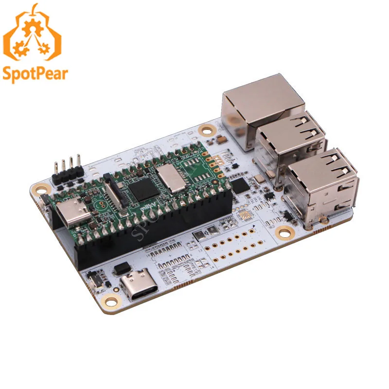 Milk-v Duo io Board Módulo de Expansão Iob Placa Linux com Hub Usb Ethernet Rj45