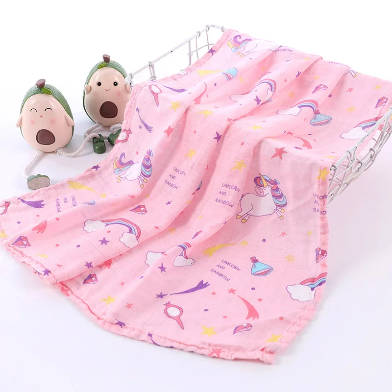 60x60cm Newborn Baby Musilin Blanket Ultra Soft Bamboo Baby Swaddle Blankets Skin Friendly Muslin Diaper Baby Burping Cloths 4
