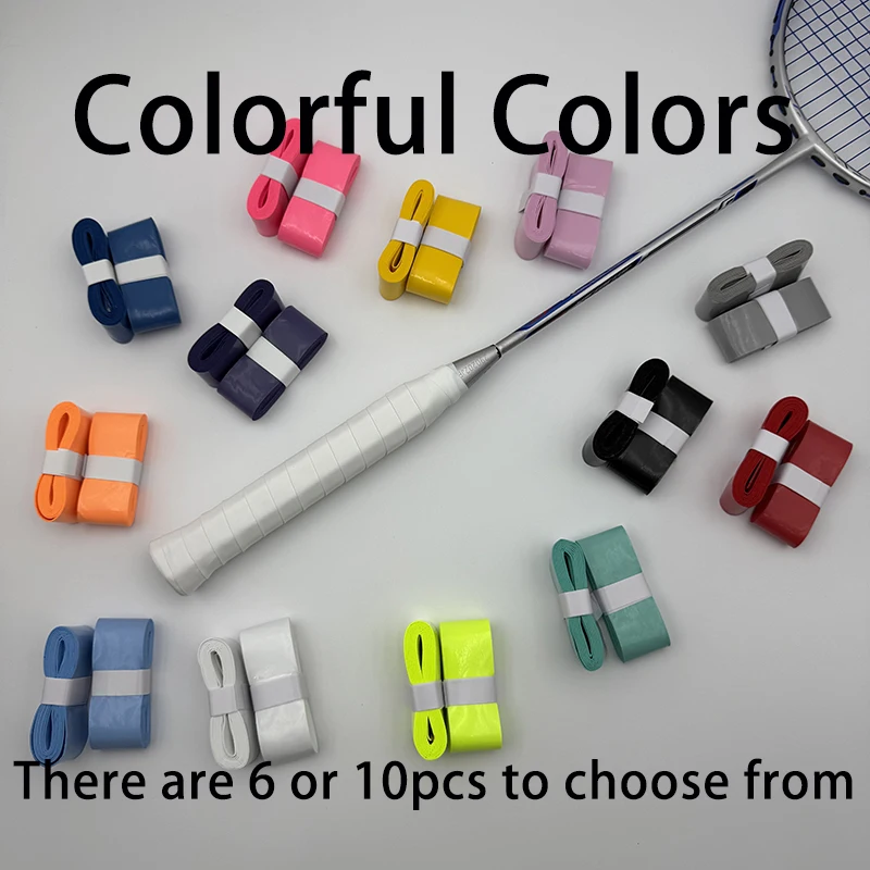 Anti slip grip strap 6pcs Anti slip adhesive flat hand glue for badminton/tennis rackets professional