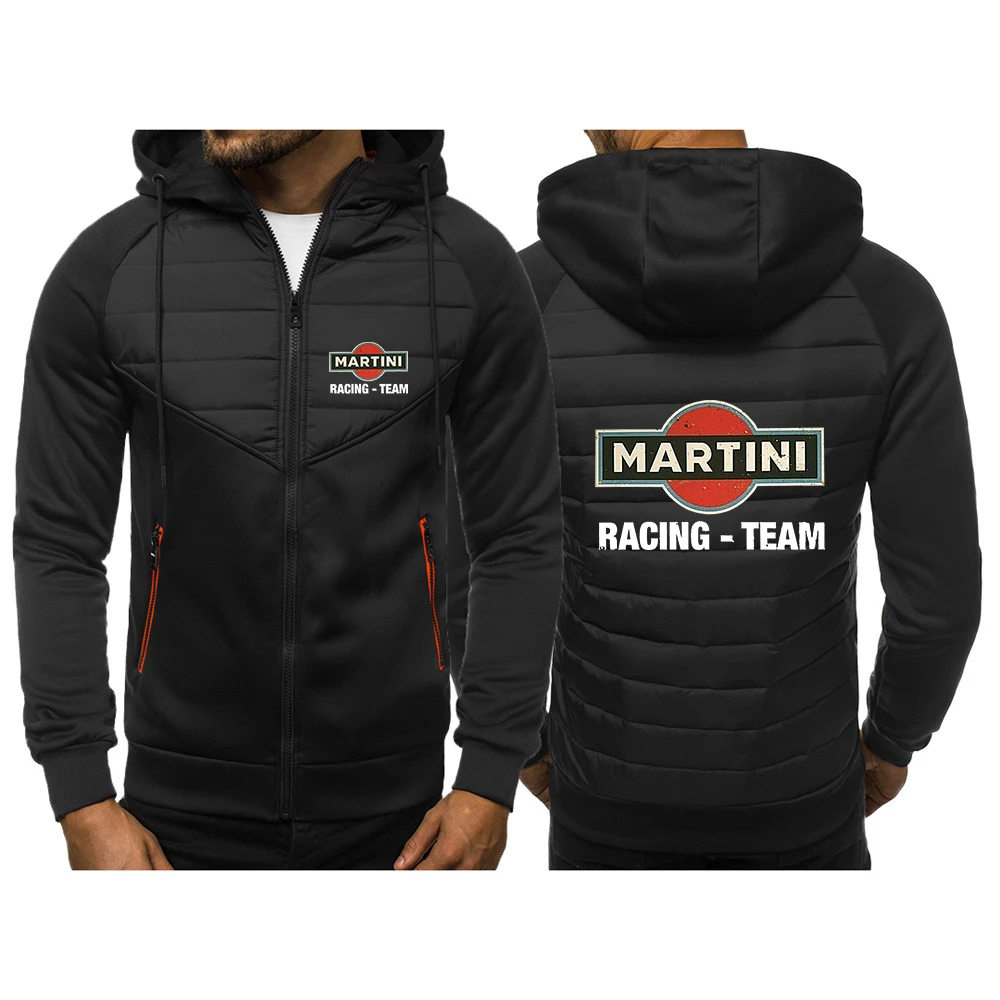 

Мужская Спортивная Толстовка Martini Racing, повседневный кардиган на молнии, с капюшоном, на весну и осень, 2023