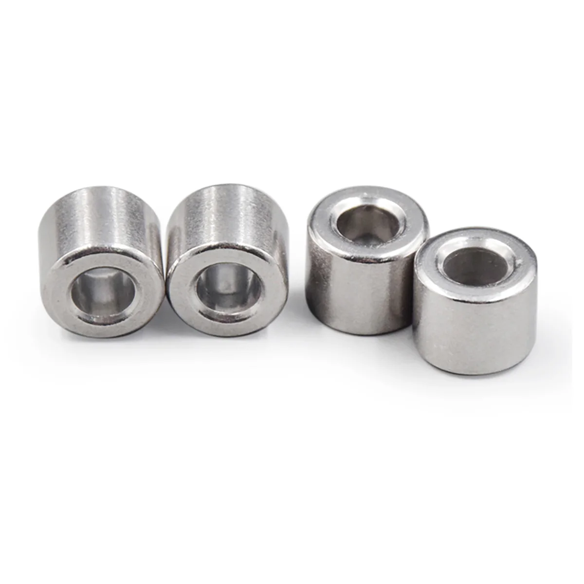 304 Stainless Steel Toothless Hollow Core Sleeve, Cylindrical Shaft Sleeve M6