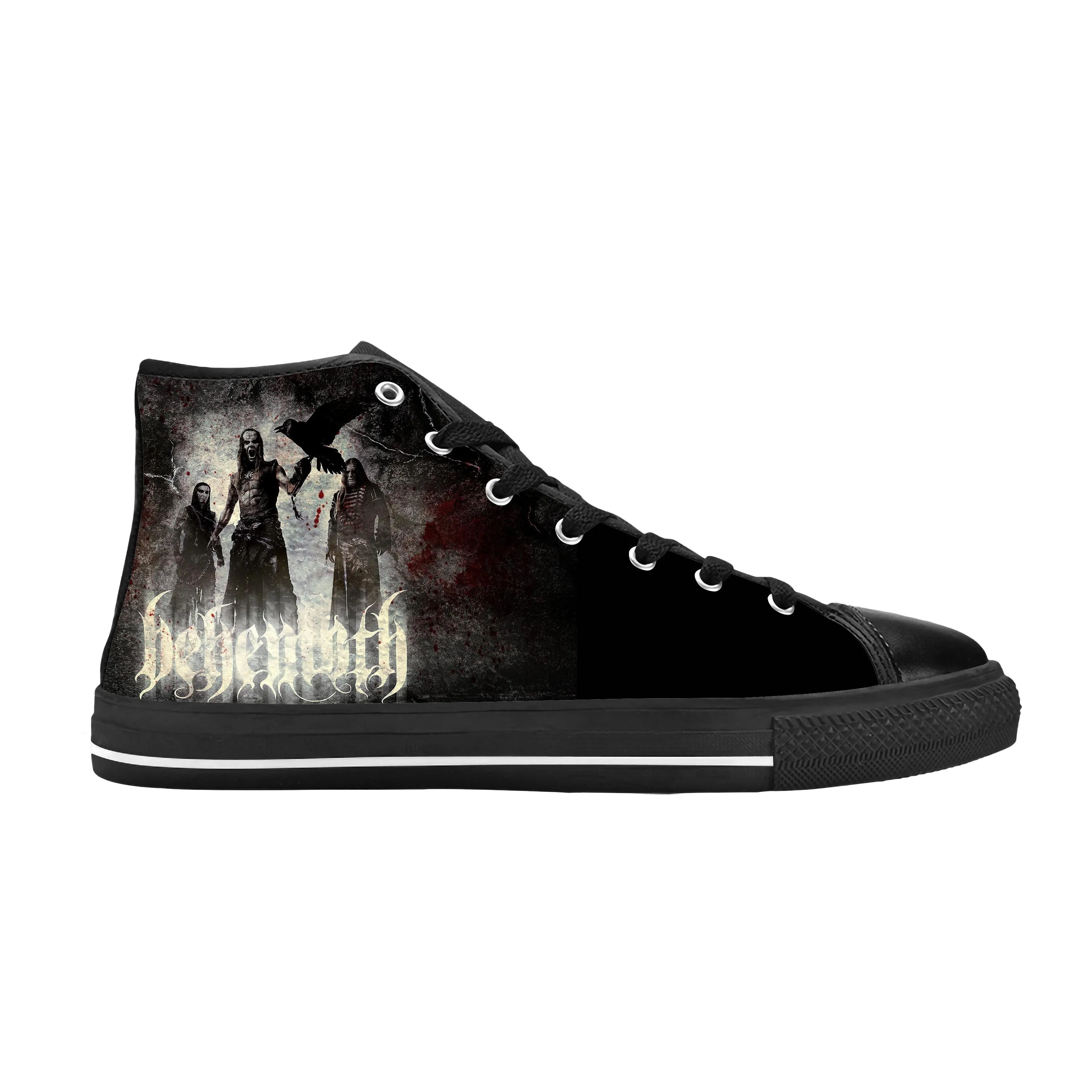 

Behemoths Black Metal Rock Band Music Singer Cool Casual Cloth Shoes High Top Comfortable Breathable 3D Print Men Women Sneakers