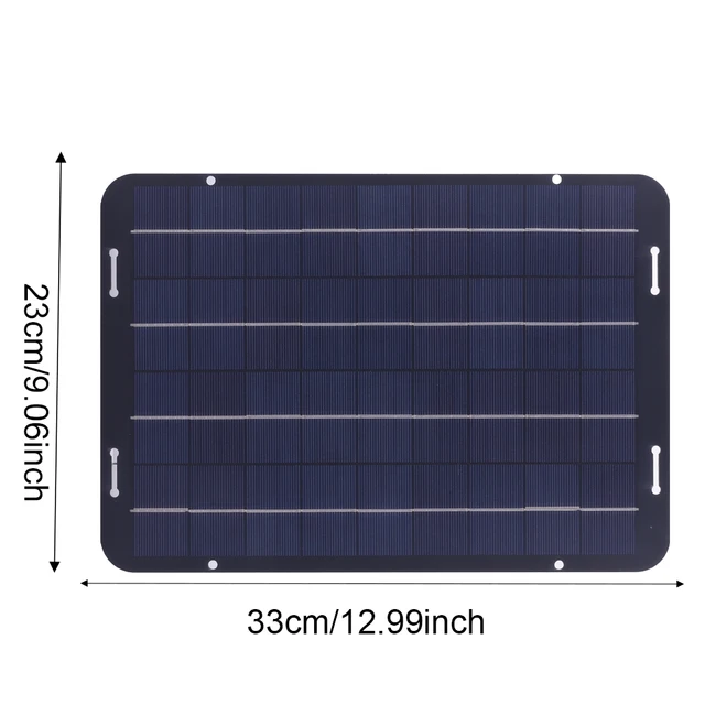 12W Solar Panel Kit High-Efficiency Solar Car Battery Charging Kit Polycrystalline Solar Panel Charger for RVs Vans Boats 6
