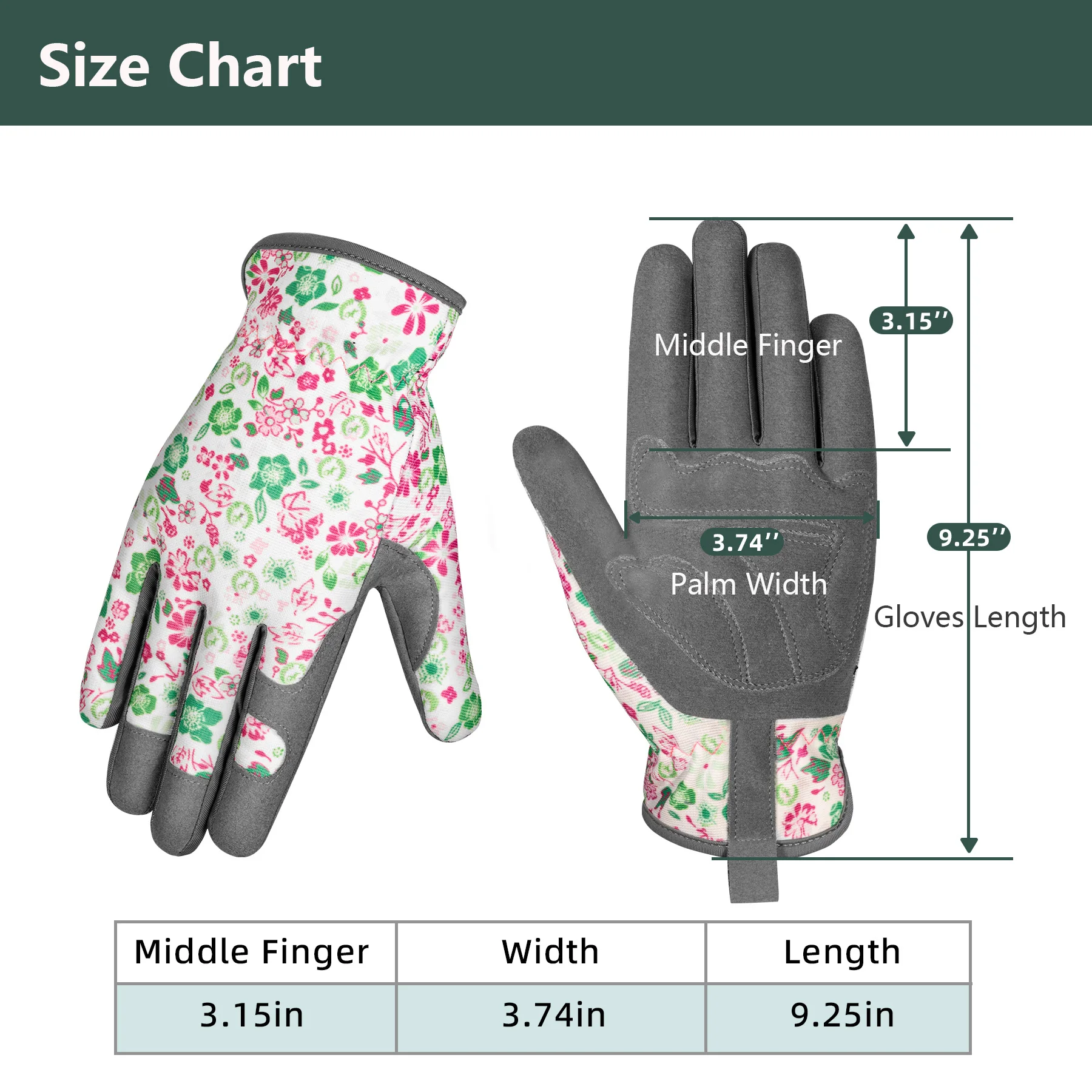 Description Picture 3 of itemGardening Gloves Breathable Puncture Resistant Weeding Working Gloves for Daily House Work,Farm Digging, Floral Planting,Pruning