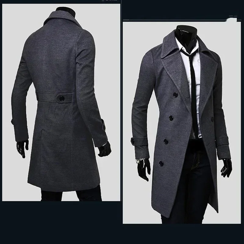 ジャケット・アウター DIESEL wool long coat (double) Men's Cool wool jacket with denim inserts | Black | Diesel