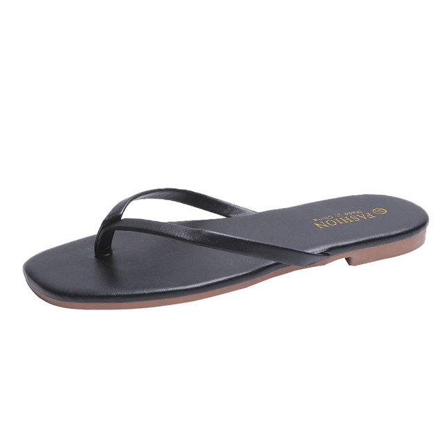 summer student flat non-slip pinches outside cool slippers, women wear sandals flip-flops han edition tide personality