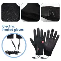 USB Heated Gloves Electric Rechargeable Winter Touchscreen Waterproof Motorcycle Gloves For Women Men Warm Hand Gloves
