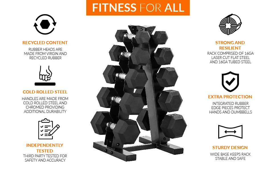 Dumbbell Set with Rack