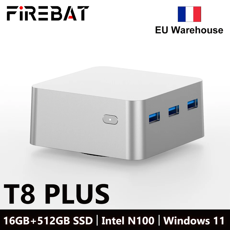 FIREBAT T8 PLUS Mini PC Gamer Intel N100 CPU Windows 11 Mini PC