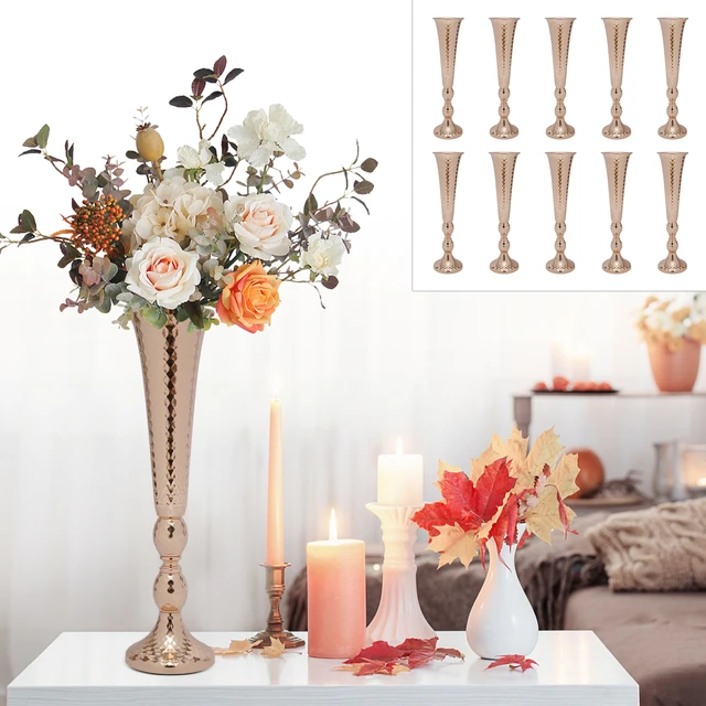 Metal Trumpet Vase, Vases For Centerpieces