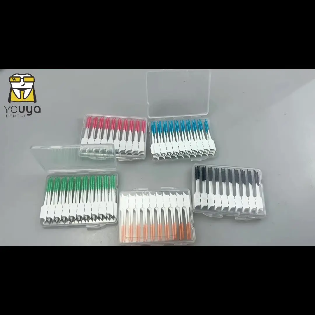 40 Pcs Braces Dental Brush Flossers - Interdental Cleaners For Teeth With Braces, Gum Health Oral Care Tools