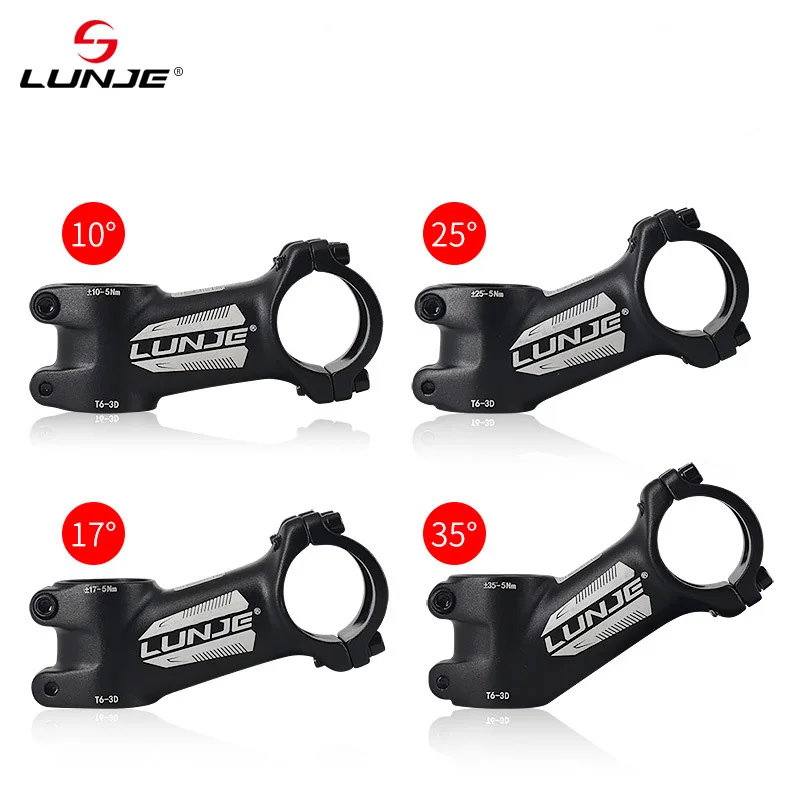 Bicycle Stem Ultralight Bike Stem 17 Degree Aluminium Alloy MTB Road Bicycle Stem 31.8mm 60/70/80/90/100/110 Mountain MTB Bicycle Power Parts