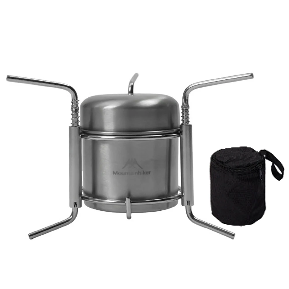 StainlessSteelCampingAlcoholStovesPicnicBBQFurnaceWaterBoiling