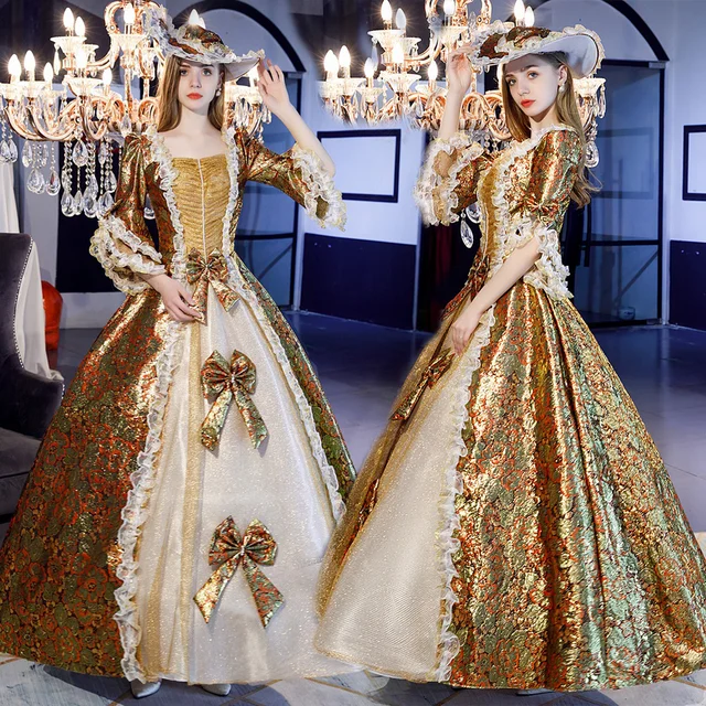 Vintage European Court Medieval Victorian Costume Dresses - Image 3