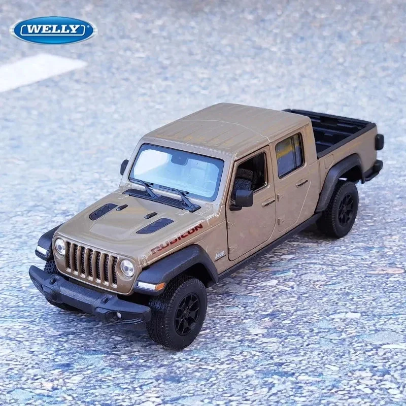 

1:27 WELLY Jeep Gladiator X5 Alloy Diecast Pickup Car Model Metal Off-Road Vehicle Car Model Simulation Collection Gift Children