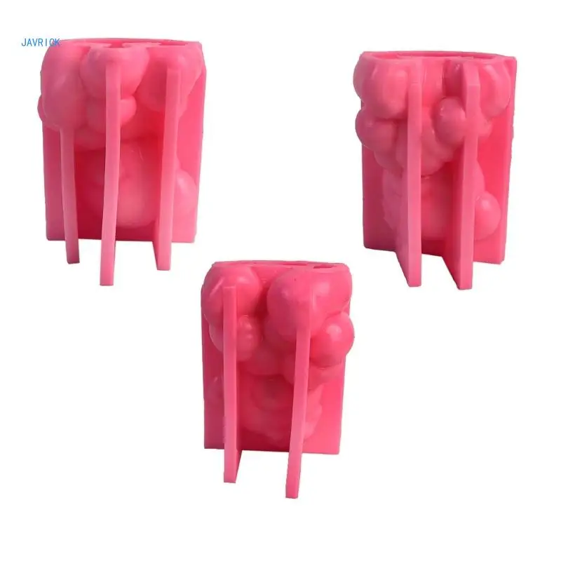 Unique Bear Shaped Wax Mould 3D Silicone Mold Cake/Soap Casting Molds Molds Ornament Gifts for DIY Enthusiast