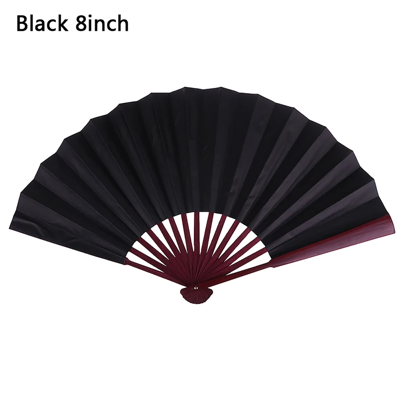 1 Stück DIY Chinesisch Japanisch Einfarbig Bambus Rave Folding Hand Fan SoYRDE 