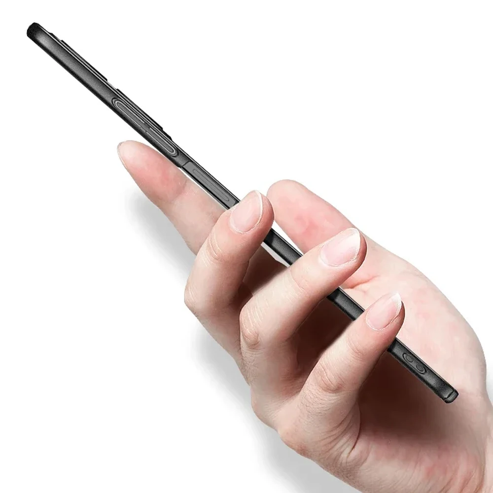 Sleek Matte Black Slim Hard Case – Ultra Thin and Durable Back Cover