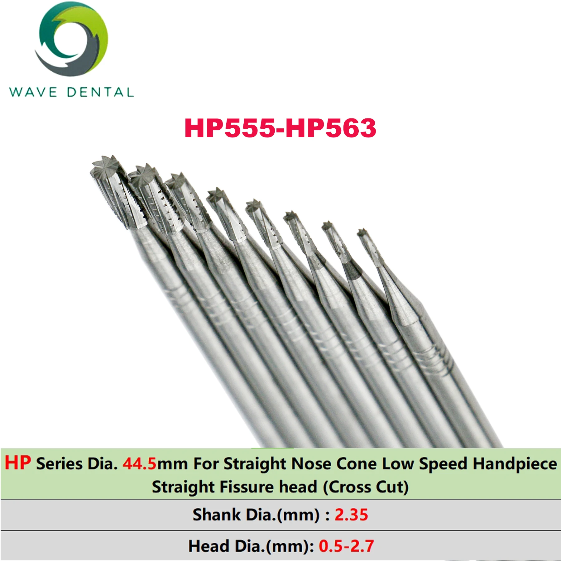 WAVEDentalBursTungstenCarbideBurDentistryDrillsHPStraight