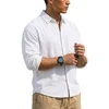 119296-a539a6.jpg Men's Long Sleeve Linen Shirt Premium Korean Luxury Breathable Button-Up Summer Elegant