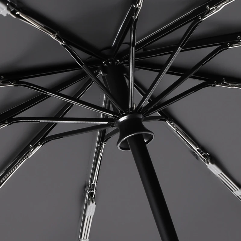 Windproof Reverse Folding Umbrella with Carabiner Handle
