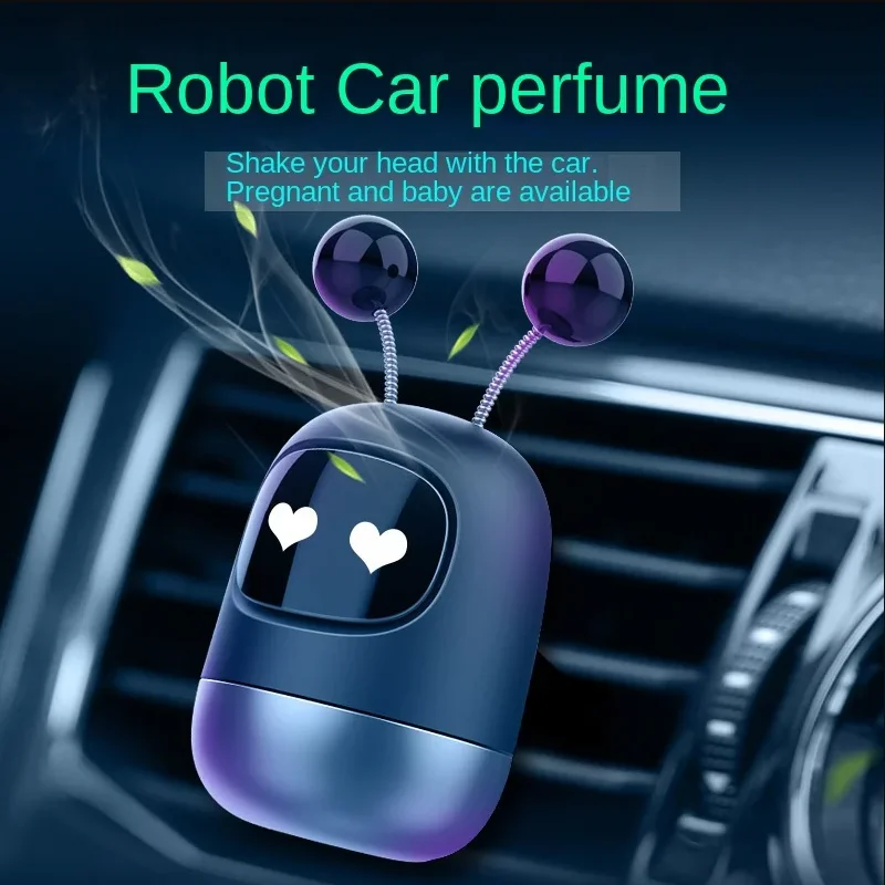 Car Perfume Ornament Vehicle Mounted Aromatherapy Vehicle Interior Air Outlet Robot Lasting Fragrance Decorative Accessories