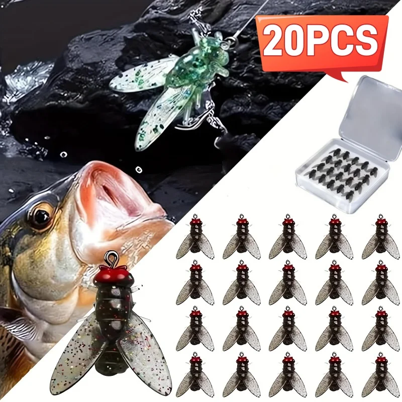 Bionic Fly Fishing Lure Realistic Soft Fly Fishing Bait Trout Jigs ...