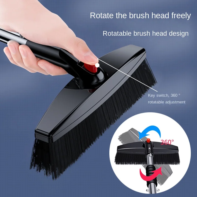 Snow shovel for cars 3-in-1 stainless steel snow shovel removable retractable winter snow deicing tool for cars