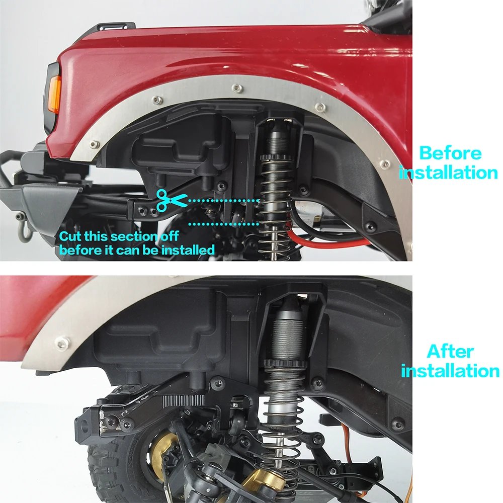 AXSPEED CNC ˷̴ ϵ Ʈ, TRX4 TRX6 1/10 RC ũѷ ڵ ׷̵ ׼