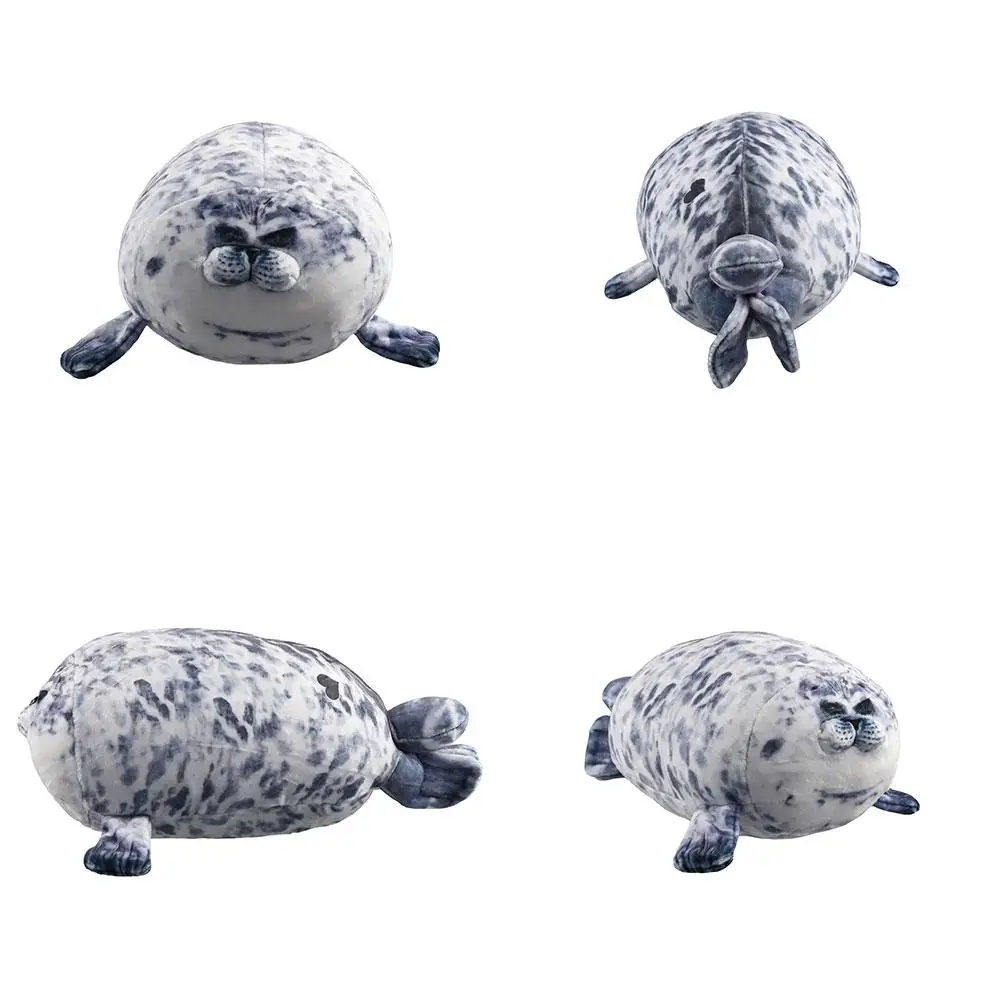 20CM Angry Blob Seal Pillow Chubby 3D Novelty Sea Lion Doll Plush Stuffed Toy Baby Sleeping Throw Pillow Gifts For Kids Girls