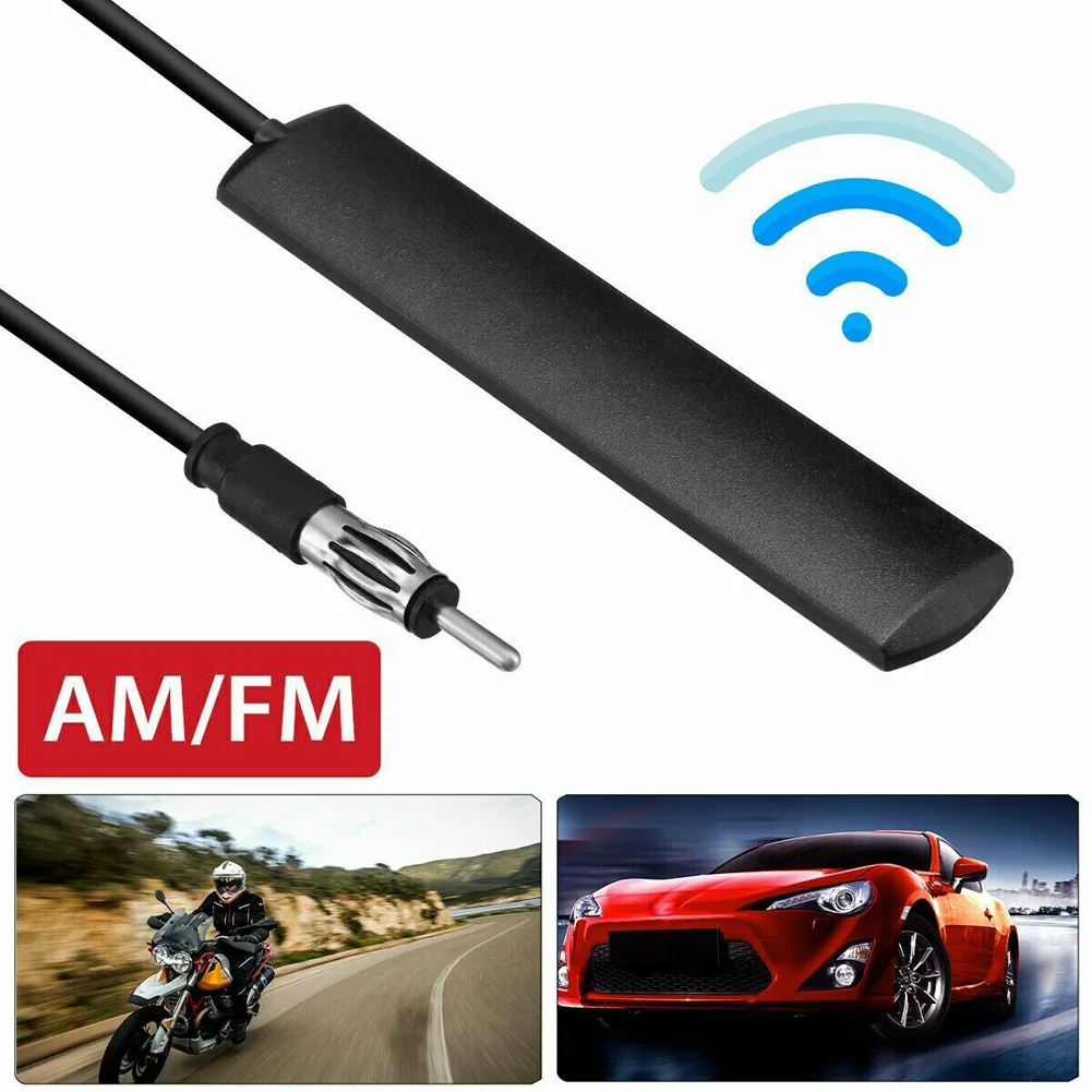 

Universal Car Windshield AM FM Radio Antenna Signal Booster Antena Truck Radio Stereo Active Antenna 300CM Black Car Antenna