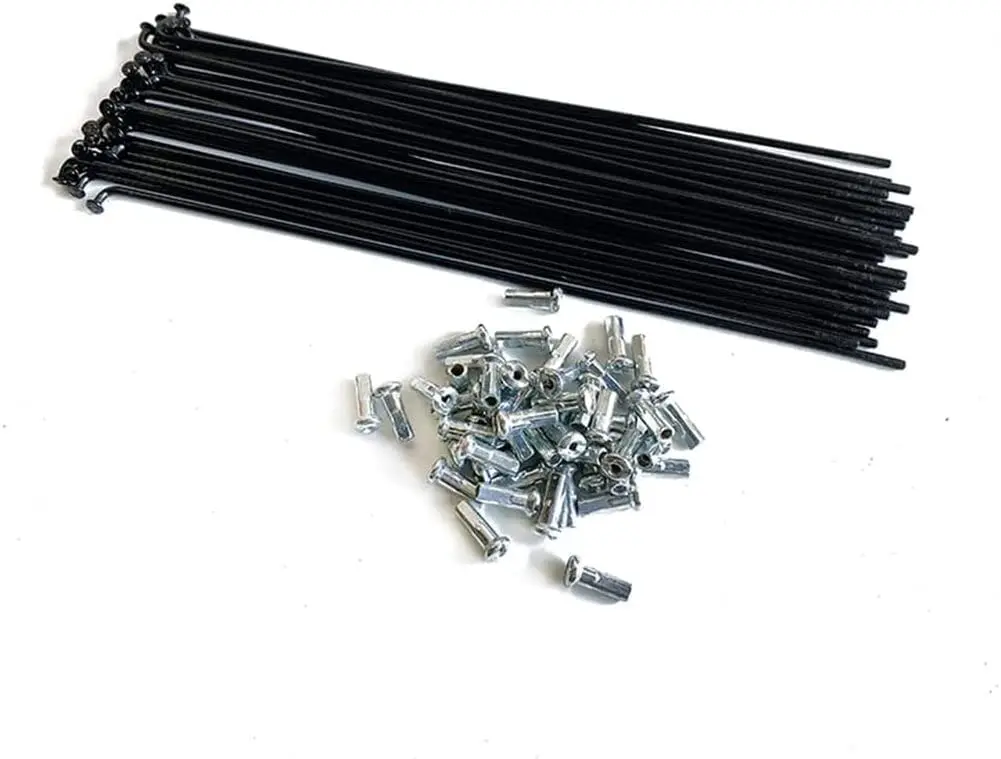 Bicycle Spokes 36pcs 13G 100-300mm J bend Stainless Steel