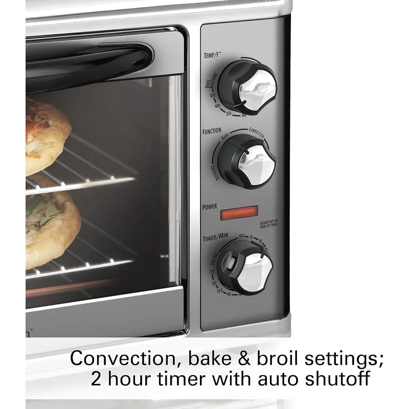 31107D Convection Countertop Toaster Oven with Rotisserie, Extra-Large, Black and Stainless 3