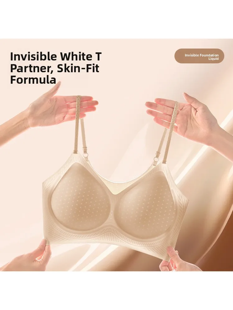 Ice Silk Sensation Kabelloser BH, ultradünn, atmungsaktiv, gerafft, für den Sommer, ohne Bügel, bequeme Sportunterwäsche_voghion.com