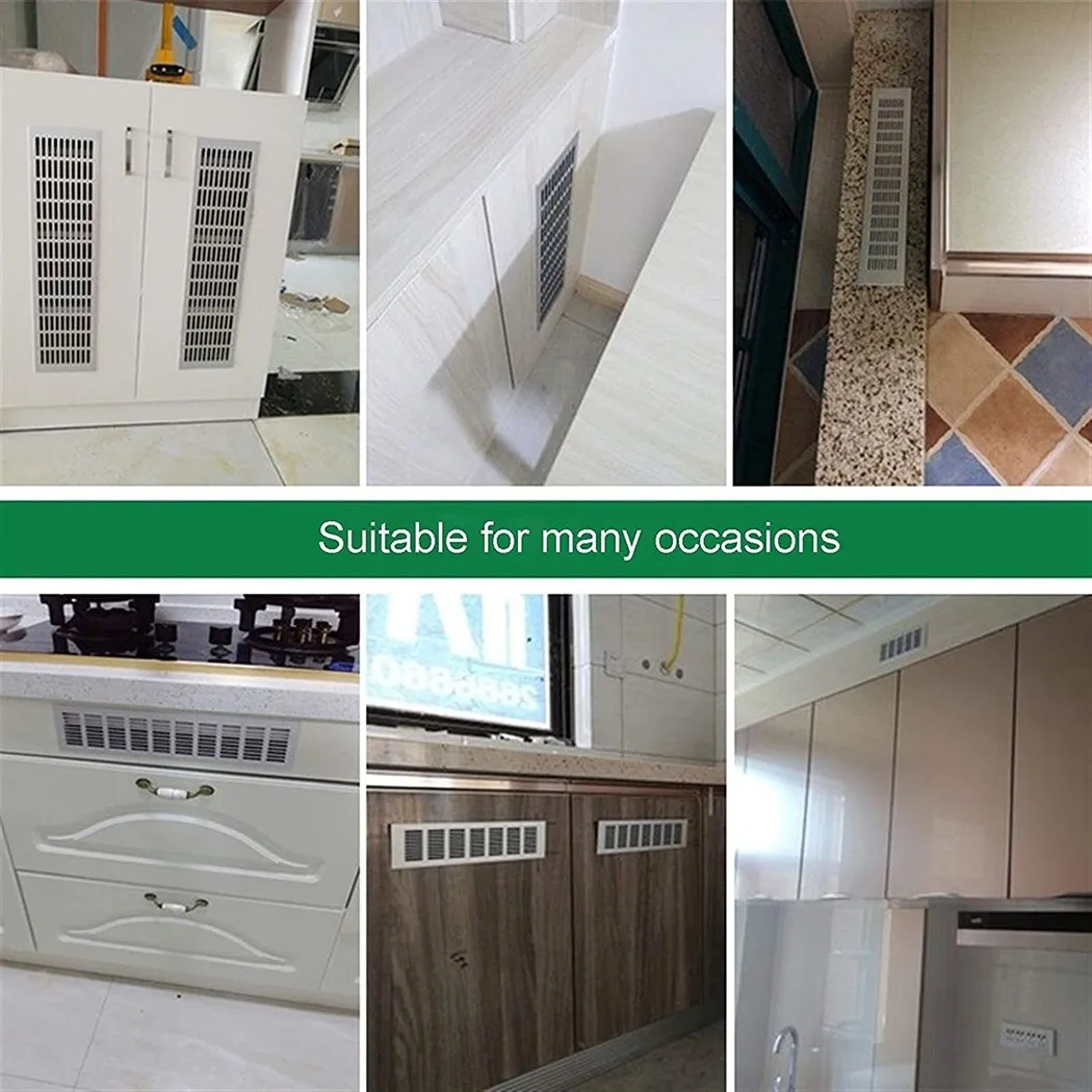 Air Vent Grille Ventilation Grille Air Vent Cover 1pc Aluminum Alloy Vents Perforated Sheet Air Vent Perforated Sheet Web Plate Ventilation Grille Vents