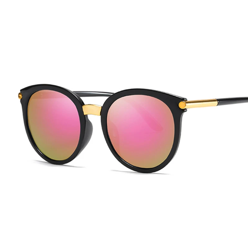 Classic Spherical Cat Eye Sun shades Girl Style Design Solar Glasses Feminine Retro Colourful Circle Cateye Glasses Oculos De Sol 4 Vintage Round Cat Eye Sunglasses Woman Fashion Design Sun Glasses Female Retro Colorful Circle Cateye Glasses