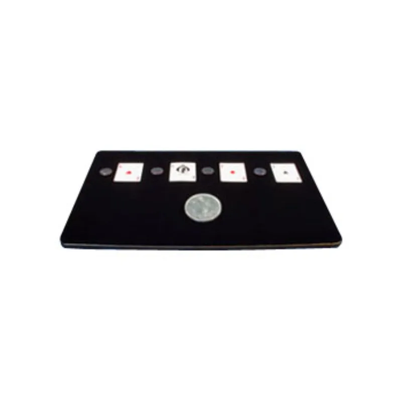 

Professional Production Pad Magic Table Mat Tray (With interlayer,51*38.5*2cm) Magic Trick Coin Card Case Box Multi-function Pad