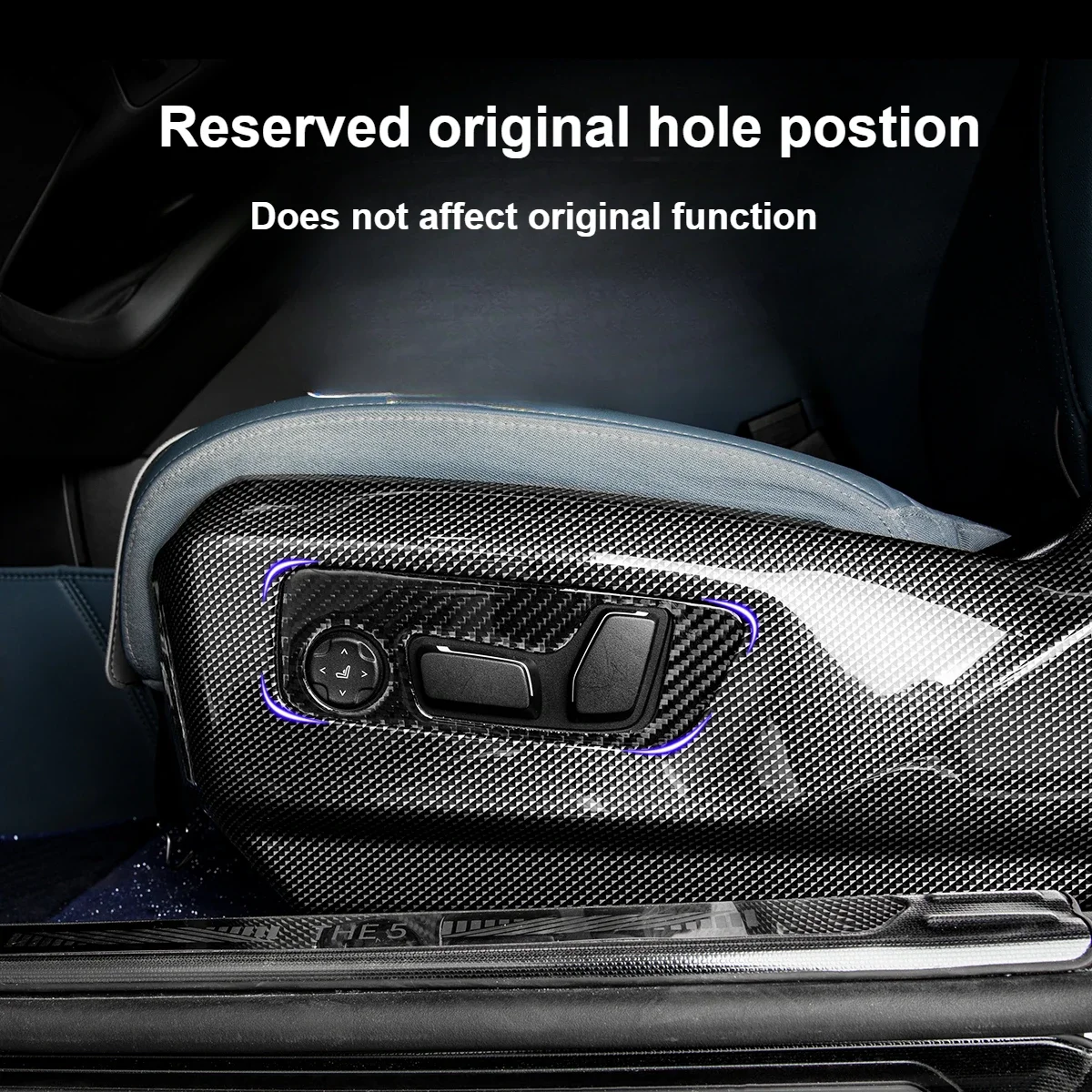 BMW 5 시리즈 2024 G60 시트 사이드 안티 킥 패드 ABS 안티 스크래치 보호 커버 스티커 인테리어 장식 액세서리