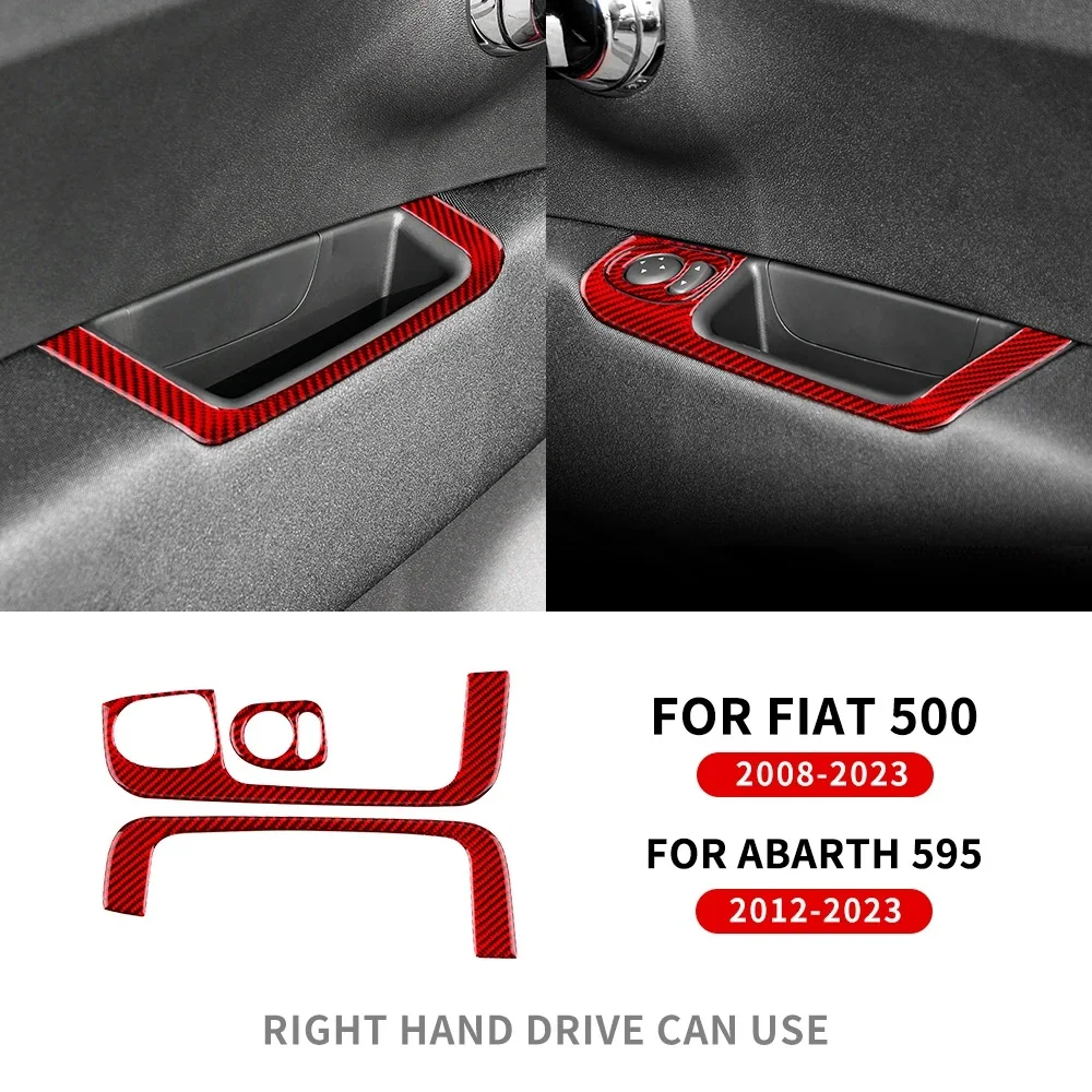 リアルソフトカーボンファイバーフィアット 500 2008-2011 アバルト