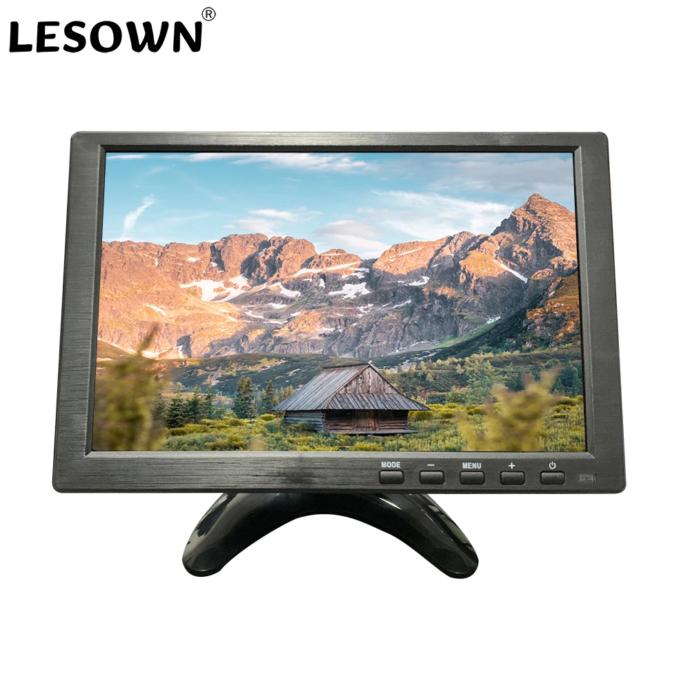 Moniteur LCD 10 pouces, écran tactile capacitif industriel 1280x800 avec  VGA HDMI BNC AV pour Cctv Pos Microscope industriel