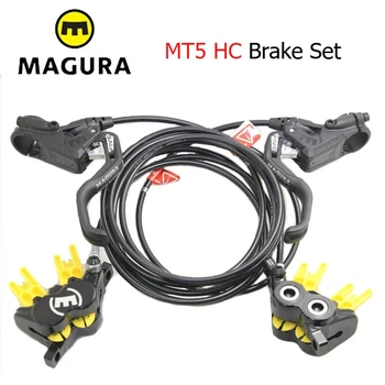 MAGURA MT5 HC Freno a disco idraulico 4 pistoni Cablaggio interno Freno anteriore/posteriore 950mm/1750mm per bicicletta da montagna