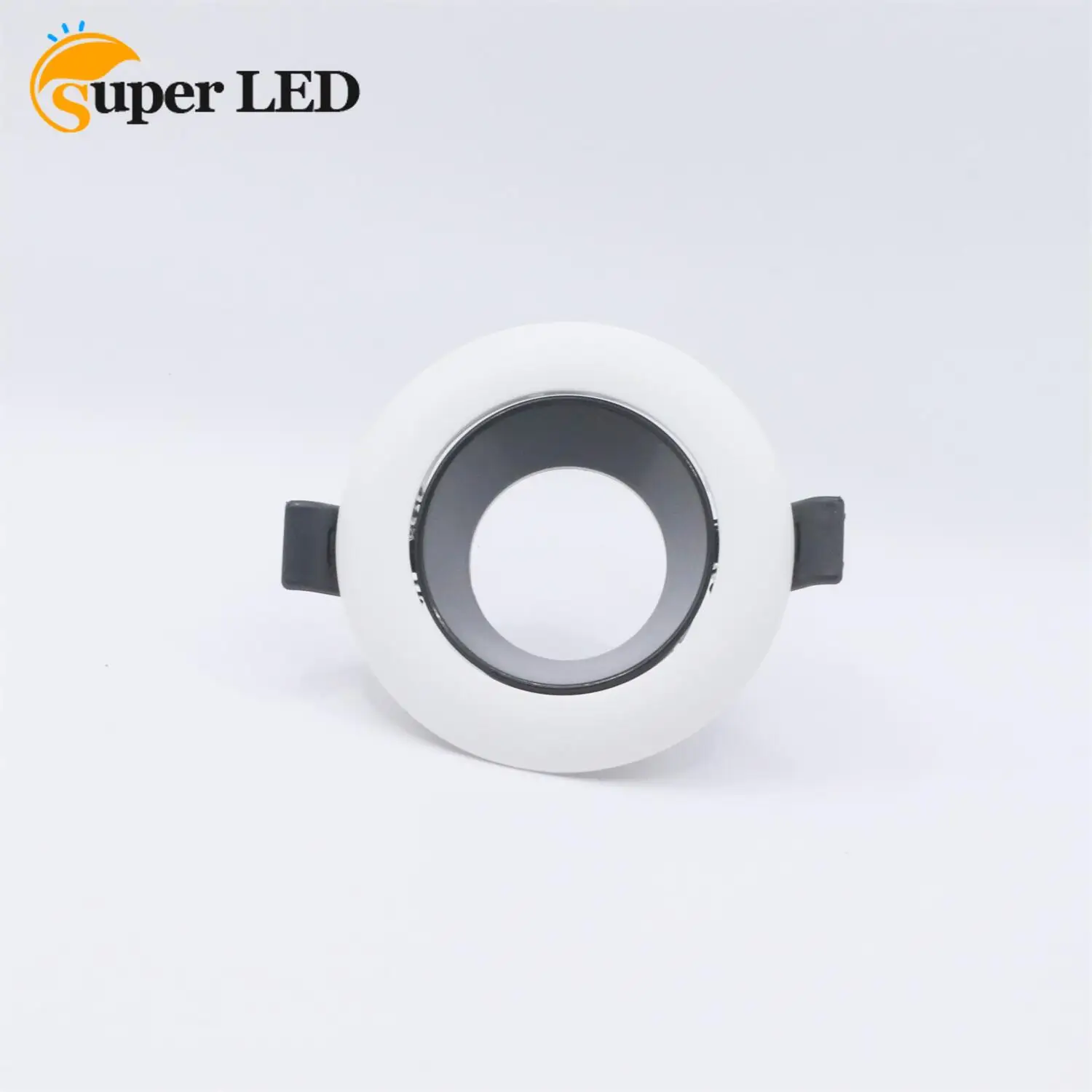 

LED Mounting Frame Recessed Spotlight Round Champagne Silver Black Golden Swivel Cut Hole 70mm