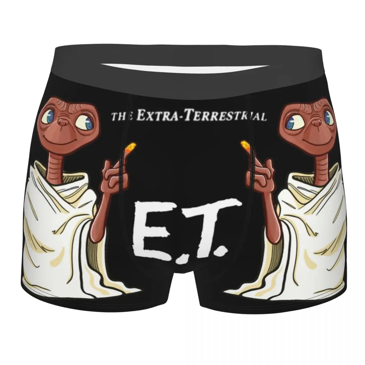 Harajuku E.T. The Extra-Terrestrial Alien Film Men's Boxer Briefs special Highly Breathable Underwear Top Quality 3D Print