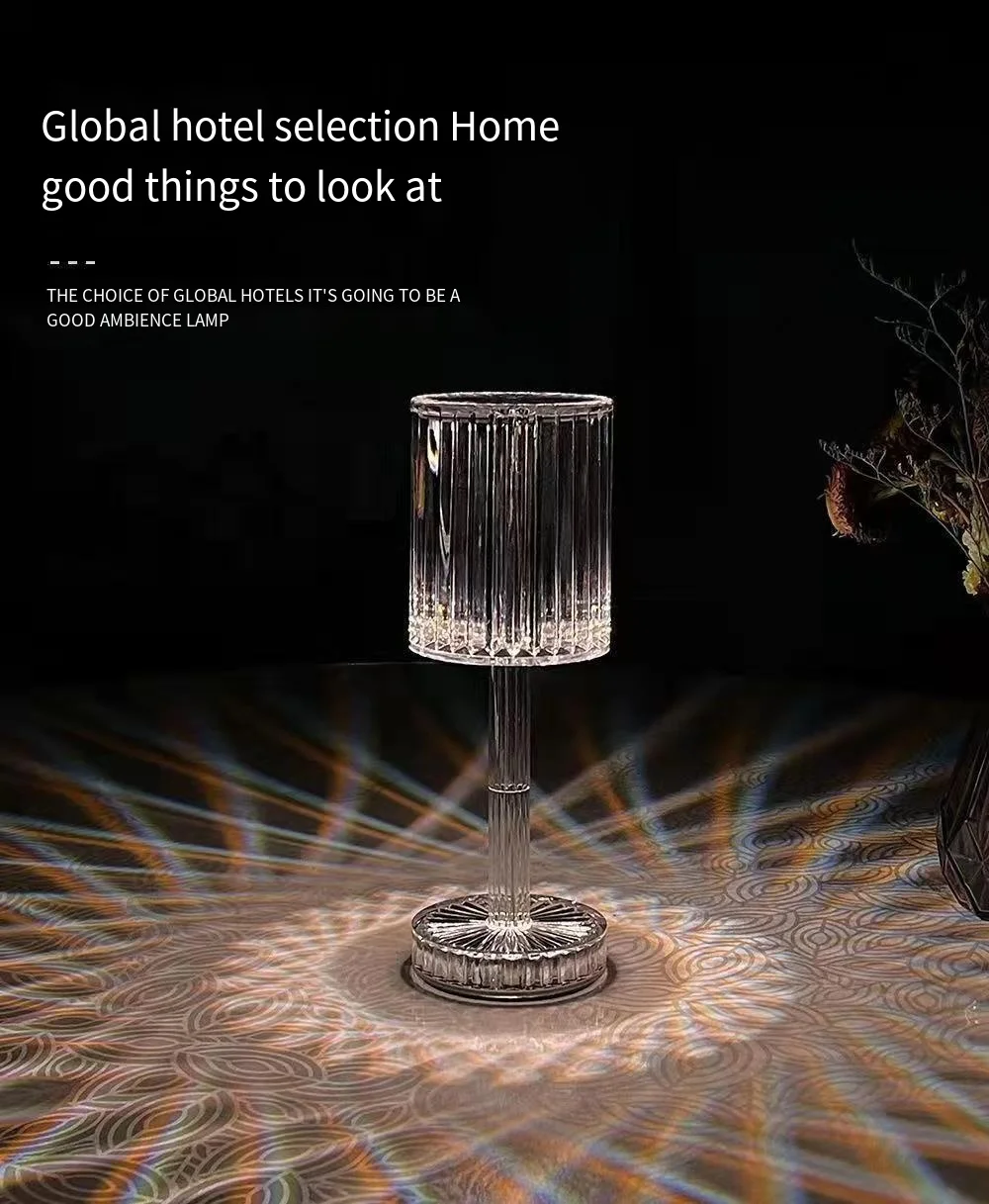 

Creative gifts, crystal and diamond table lamps, indoor bedside romantic touch, dimming night lights, mood lights