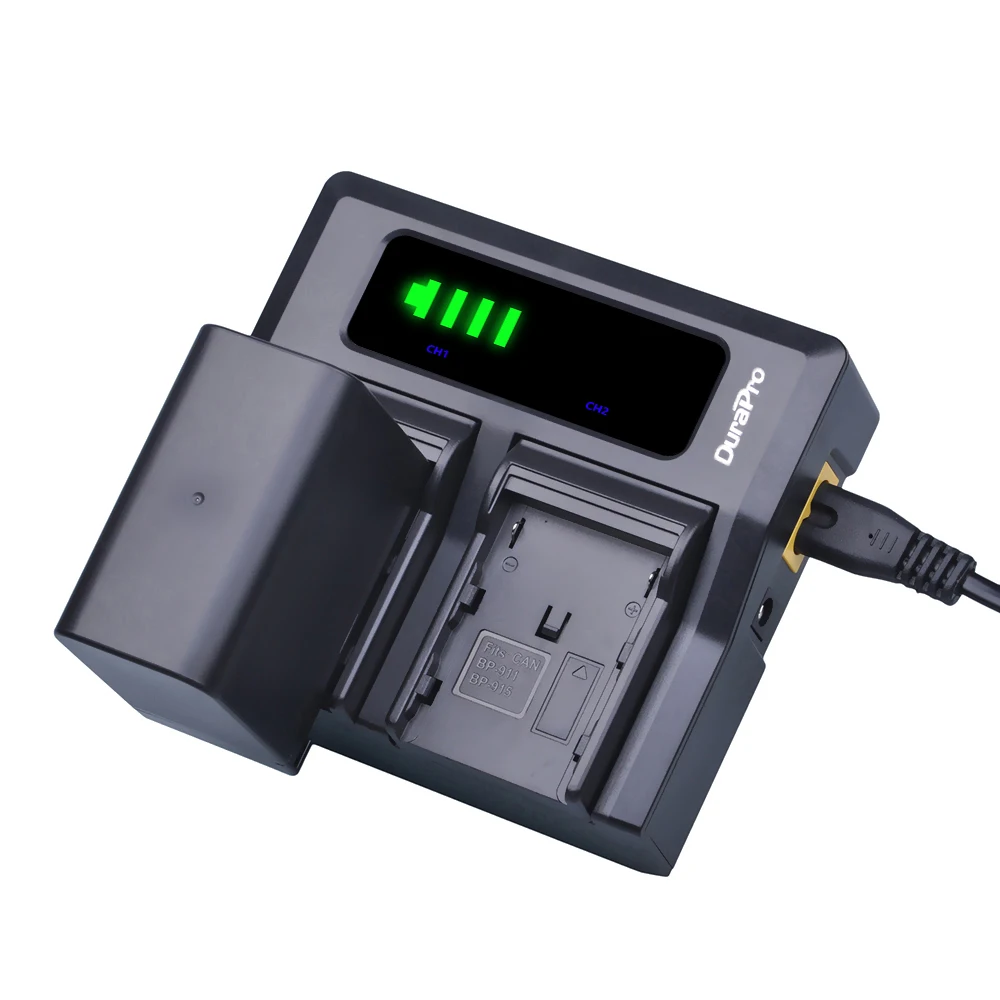 8400Mah Bp-970G Bp 970G Bp-975 Batterie + Kit Caricabatterie Rapido Doppio Led Per Canon Eos C100,Mark Ii, Eos C300, Xf100, Xf105