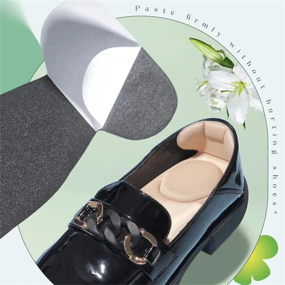 Shoe Insoles Orthopedic Insoles Shoe Heel Pads Memory Foam Women High-heel Shoes Insoles Anti-slip Cutable Comfort Breathable Heel Protection Massage