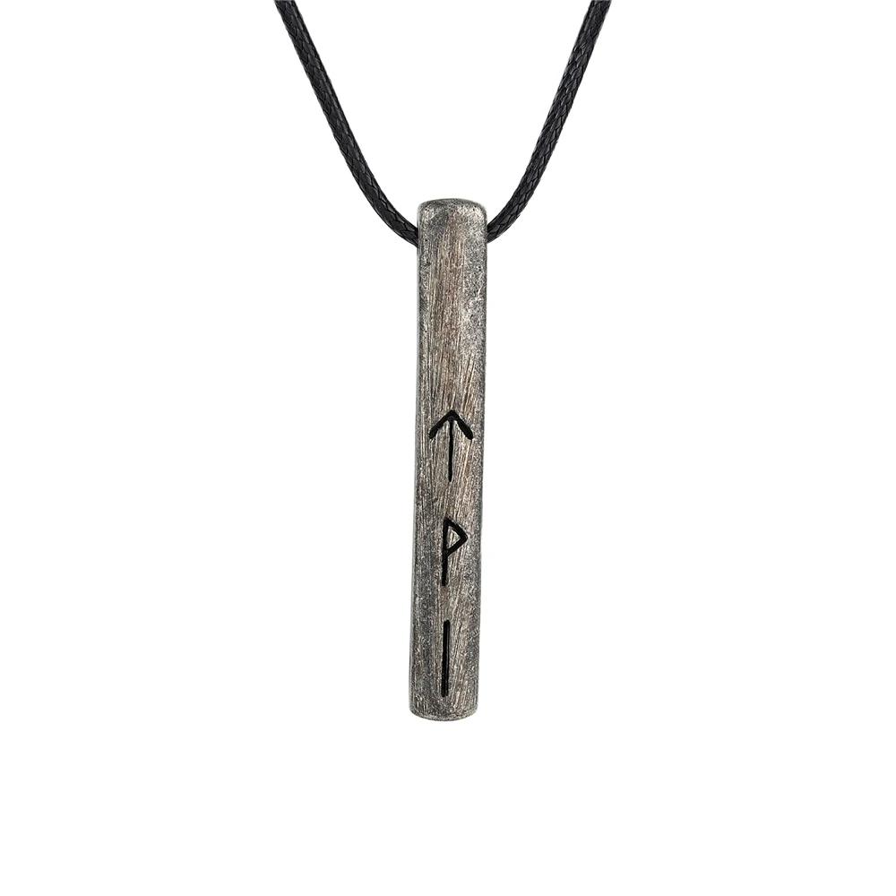Collana Vichinga Uomo Con Ciondolo Ascia E Bussola - Acciaio Inox